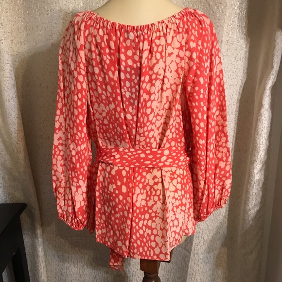 Lafayette 148 womens pink blouse, large - Picture 2 of 4